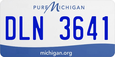MI license plate DLN3641