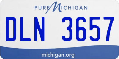 MI license plate DLN3657