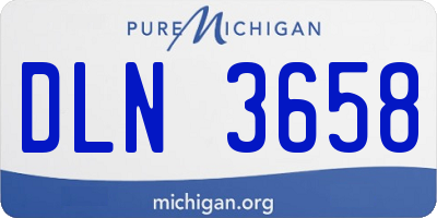MI license plate DLN3658