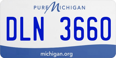 MI license plate DLN3660