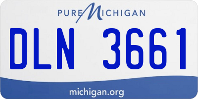 MI license plate DLN3661