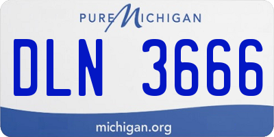 MI license plate DLN3666