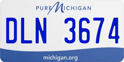 MI license plate DLN3674