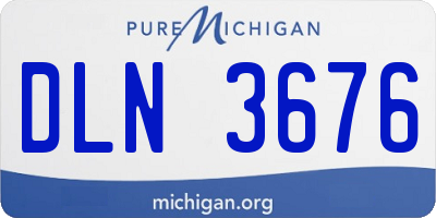 MI license plate DLN3676
