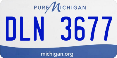MI license plate DLN3677