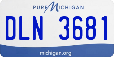 MI license plate DLN3681