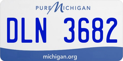 MI license plate DLN3682