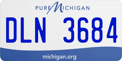 MI license plate DLN3684