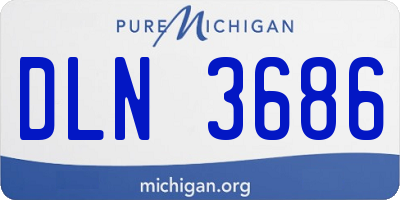 MI license plate DLN3686