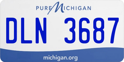 MI license plate DLN3687