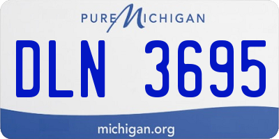 MI license plate DLN3695