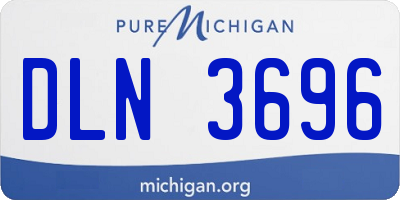 MI license plate DLN3696