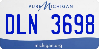 MI license plate DLN3698