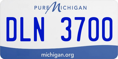 MI license plate DLN3700