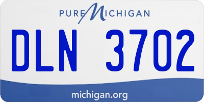 MI license plate DLN3702