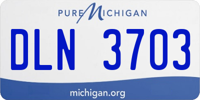 MI license plate DLN3703