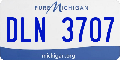 MI license plate DLN3707