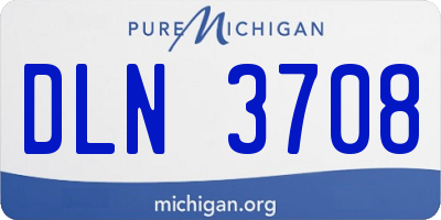 MI license plate DLN3708