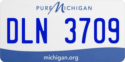 MI license plate DLN3709