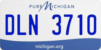 MI license plate DLN3710