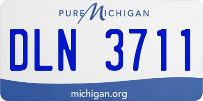 MI license plate DLN3711