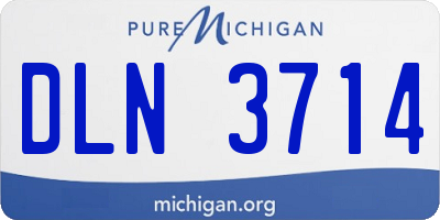 MI license plate DLN3714