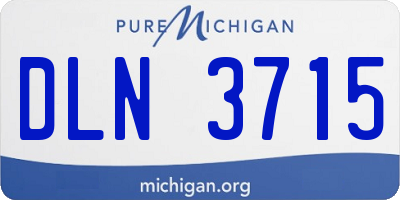 MI license plate DLN3715