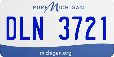 MI license plate DLN3721