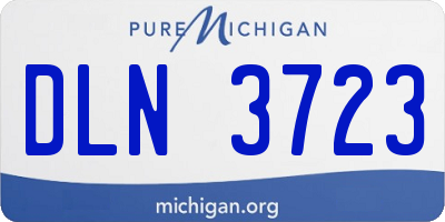 MI license plate DLN3723