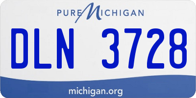 MI license plate DLN3728