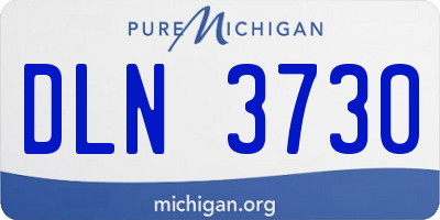 MI license plate DLN3730