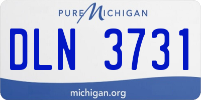 MI license plate DLN3731