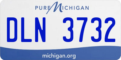 MI license plate DLN3732