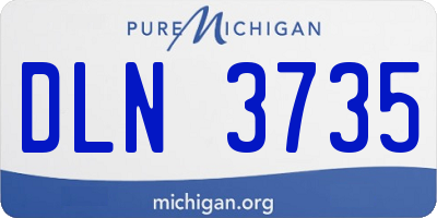 MI license plate DLN3735