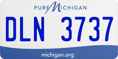 MI license plate DLN3737