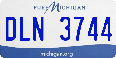 MI license plate DLN3744