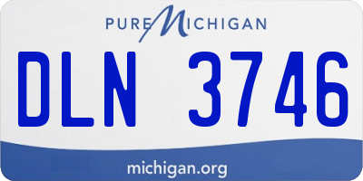 MI license plate DLN3746