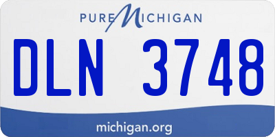 MI license plate DLN3748