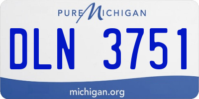 MI license plate DLN3751