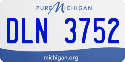 MI license plate DLN3752