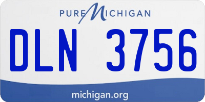 MI license plate DLN3756