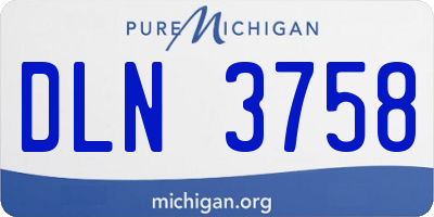 MI license plate DLN3758