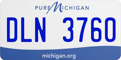 MI license plate DLN3760