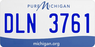 MI license plate DLN3761