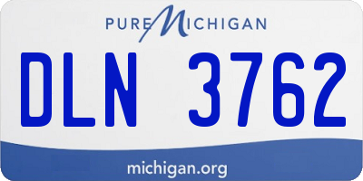 MI license plate DLN3762