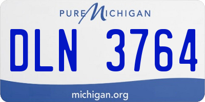 MI license plate DLN3764