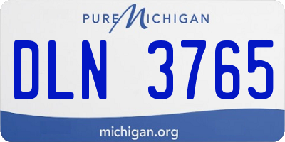 MI license plate DLN3765