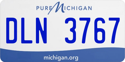 MI license plate DLN3767