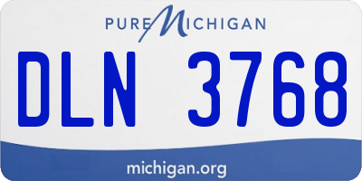MI license plate DLN3768
