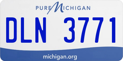 MI license plate DLN3771